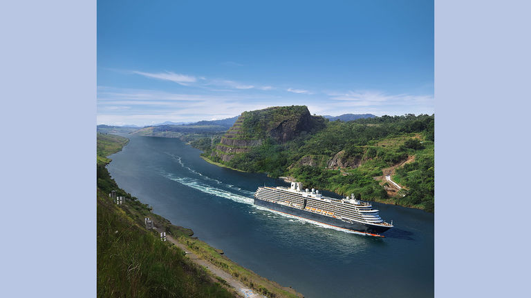 Holland America Line’s south-north-south route will pass through the Panama Canal.